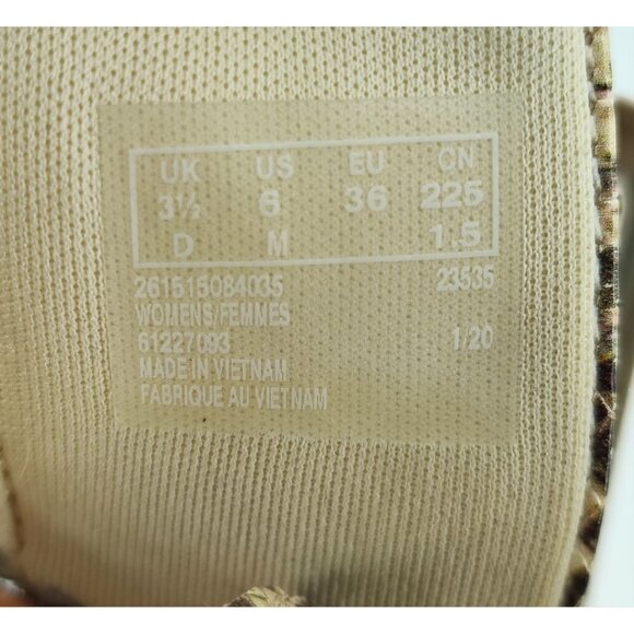 Clarks Women's JuneShell Taupe Snake Leather Slide Sandal Size 6M - Picture 8 of 9